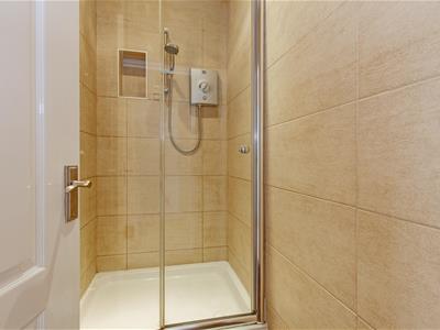 Fully Tiled Shower Room